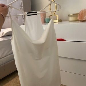 Fabrik white cowl neck top